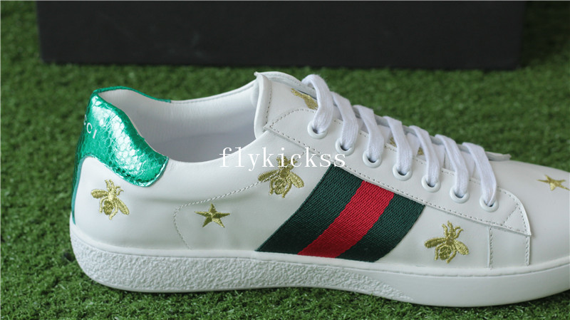 GC Ace Embroidered Sneaker White Bee & Star